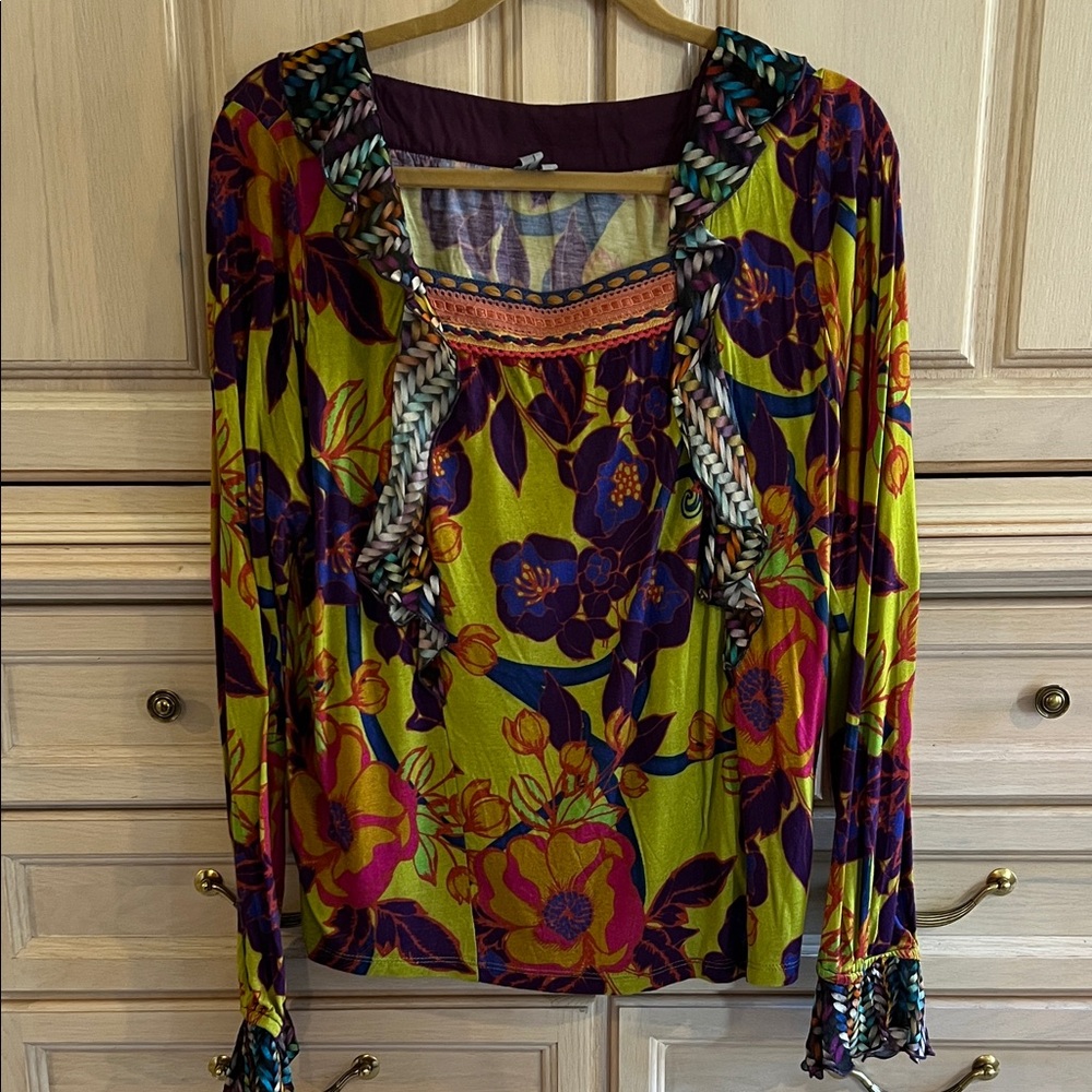 Colorful Floral Women's Blouse